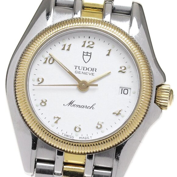 TUDOR Monarch 15833 Date white Dial Quartz Ladies Watch_845535 - Picture 9 of 11